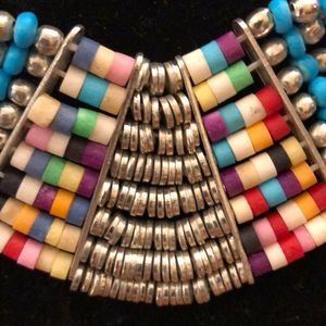 Tribal Collar Necklace Rainbow 🌈 colors